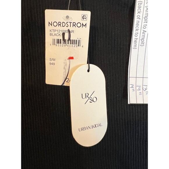 Urban Social Off The Shoulder Long Sleeve Top Black Size Small Boho - Picture 3 of 6